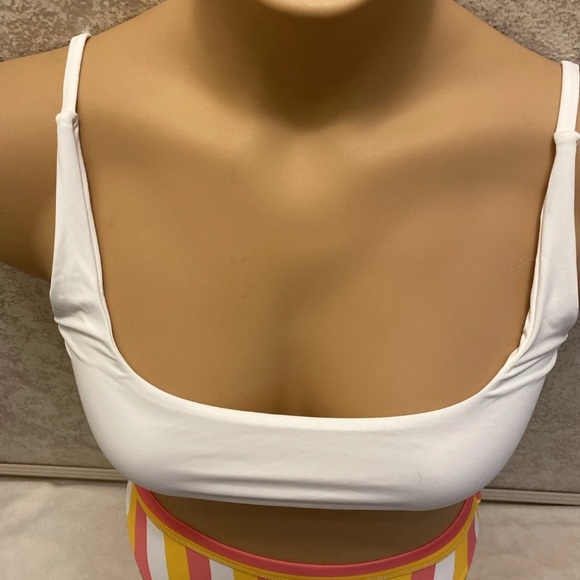 Dippin' Daisy's White and Multicolor Striped Bikini - Picture 5 of 15